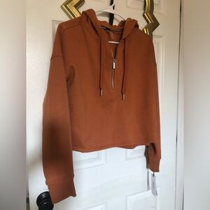 Rust colored Calvin Klein Performance Hoodie